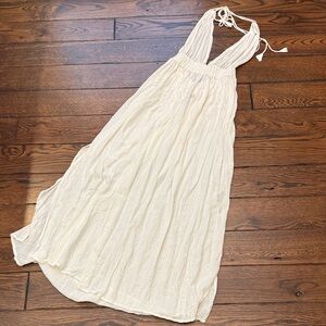 Elegant Cream Maxi Dress